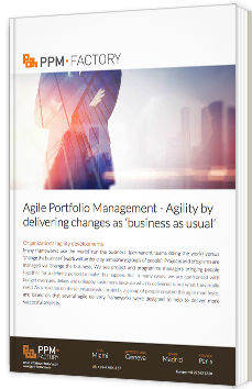 Agile Portfolio Management - Agility by delivery changes as "business as usual"