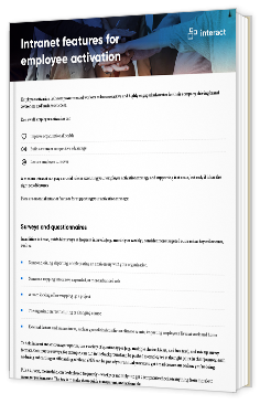 Livre blanc - Intranet features for employee activation - Interact