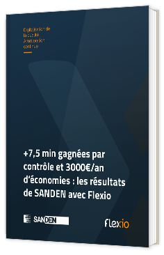 Livre blanc - "Cas client : +7,5 min gagnées par contrôle et 3000€/an d’économies : les résultats de SANDEN avec Flexio" - Flexio