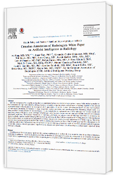 Canadian Association of Radiologists White Paper on Artificial Intelligence in Radiology