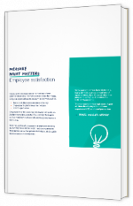 Livre blanc  - Measure what matters: Employee satisfaction - Genesys