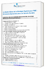 Livre blanc - "Le Guide Ultime de la Stratégie Digitale pour PME : 50 Actions Éprouvées pour un Succès Durable" - Mon Consultant Expert 